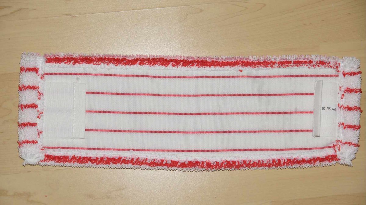 Návlek mopu bíločervený s jazyky 40cm z mikrovlákna Centrum Service